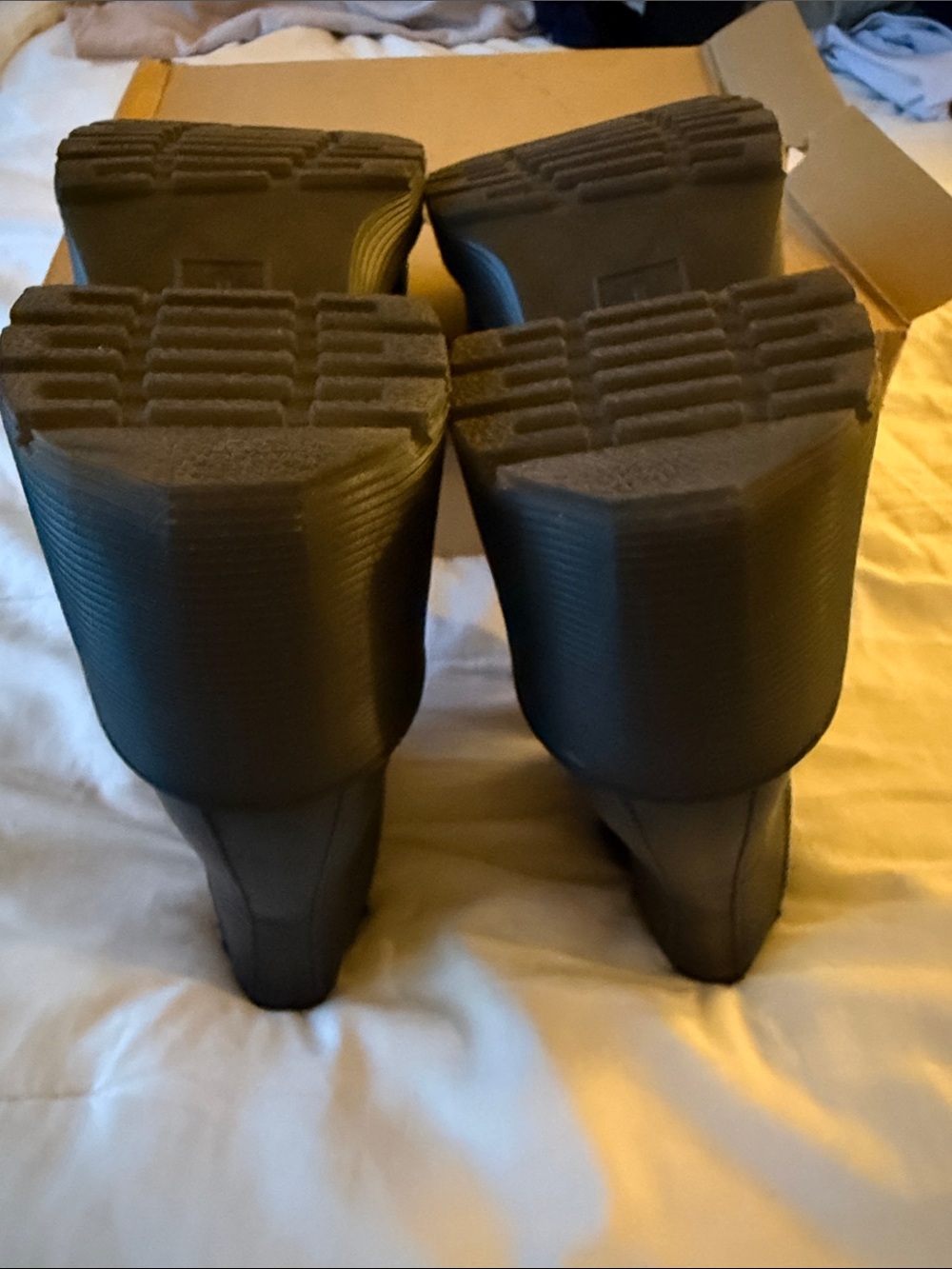 Dr. Martens Spence Black Chunky Heel Ankle Boots - Picture 5 of 5